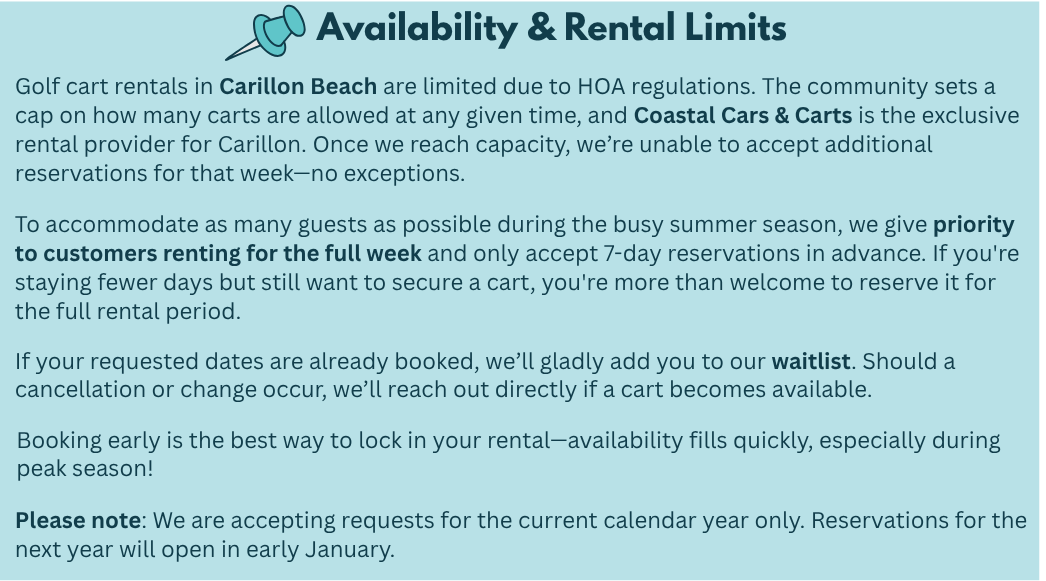 Rental Availability